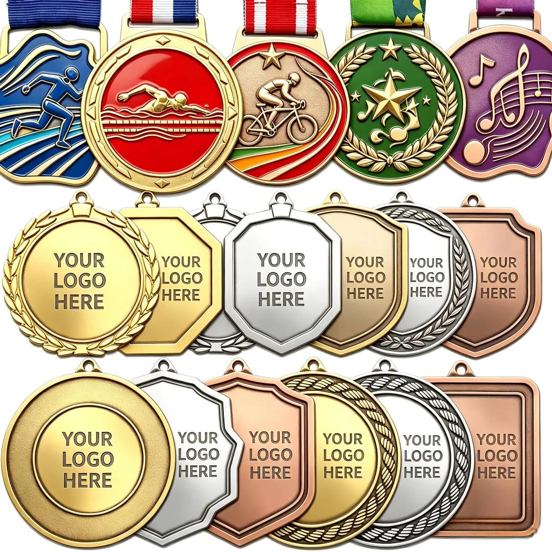 Custom Medal Custom Running Medals Assorted Enamel Sport Medals for Outdoor Sports Track Dance Weightlifting Tournaments