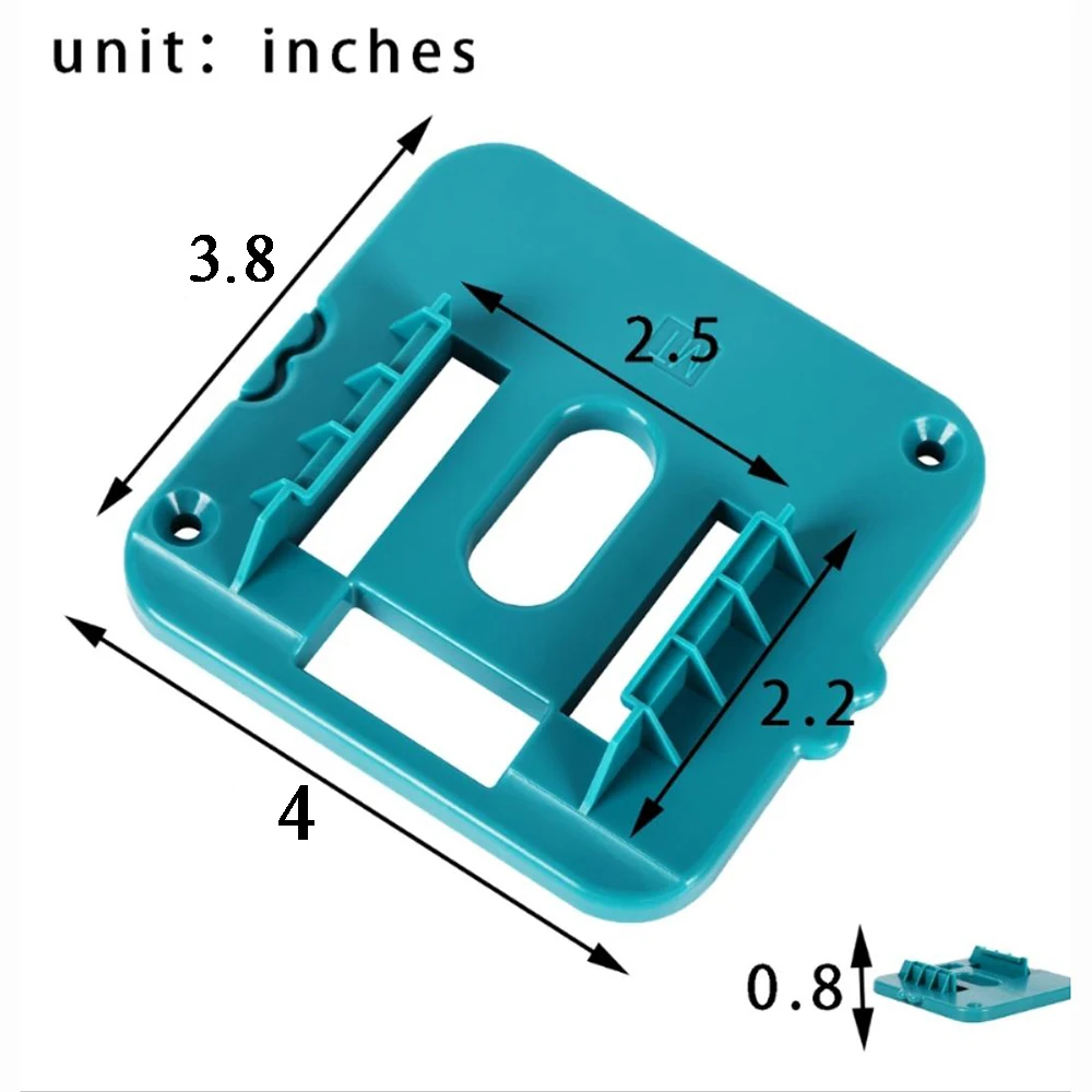 Imagem -06 - Suporte de Bateria Li-ion Suporte de Armazenamento Fixo Base de Instalação Fivela de Rack de Exibição para Makita Bateria de Lítio 18v Bl1830 Bl1840