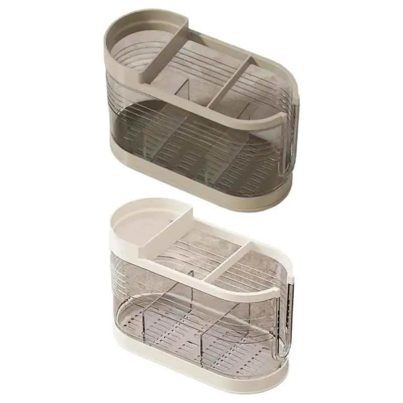 

E8BD Space Saving Plastic Chopstick Holder With Drain Holes Kitchen Countertop For Utensils Spoons Forks Storage