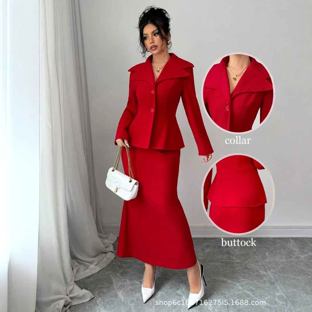 Women's 2026 Spring New Professional Outfit Skirt Set With Elegant Style Women's Casual Dresses Vestidos Luxury Elegant