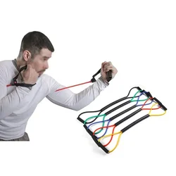 Boxen Widerstandsbänder Gummi Geschwindigkeitstraining Zugseile 15/20/25/30/35lb Geschwindigkeit Sanda Muay Thai Air Strike Gummiband Seil