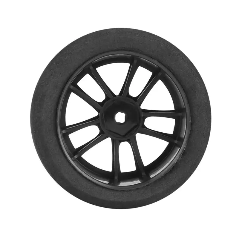 YSUN-4Pcs 65Mm Sponge Tires Foam Wheel Tyres Anti-Skid Silent For 1/10 RC On-Road Racing Car Tamiya TT01 TT02 TA06 Sakura D4