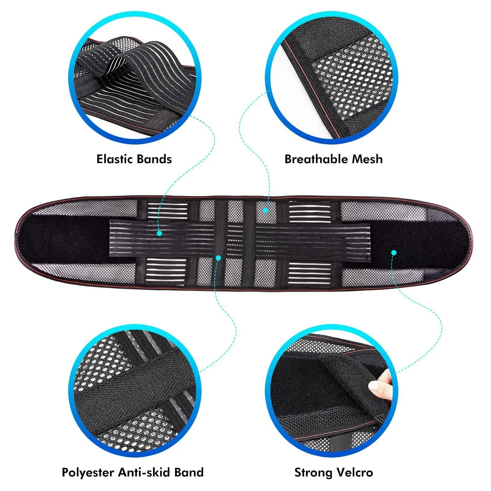 Adjustable Lower Back Support Belt