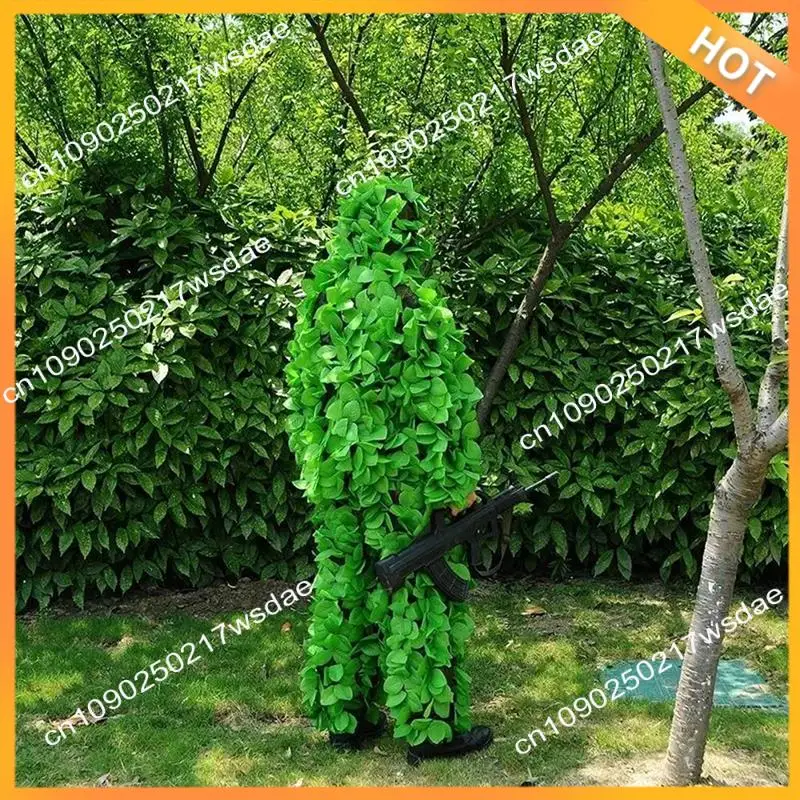 

X08A 3D Bionic Hunting Ghillie Suits Leaf Camouflage Jungle Hunting Clothes Bird Watching Clothing