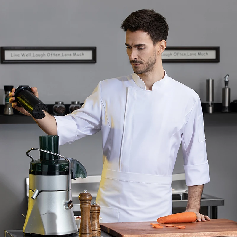 Sala da pranzo giacca da cuoco servizio di ristorazione camicia da cuoco professionale abbigliamento da cucina tuta da Hotel uniforme da cameriere Cafe