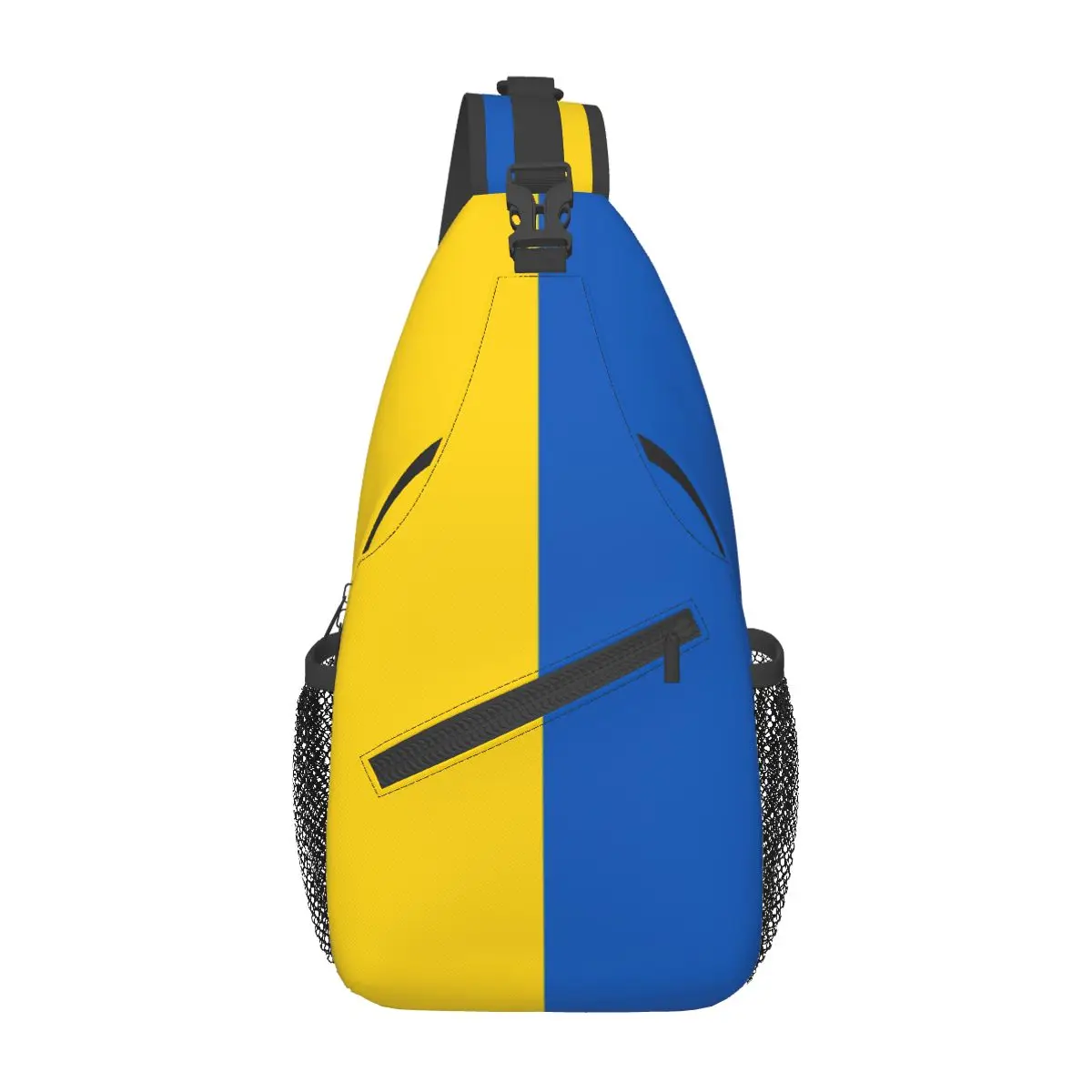 

Flag Of Ukraine Crossbody Sling Bag Small Chest Bag Ukrainian Shoulder Backpack Daypack for Hiking Outdoor Travel Satchel