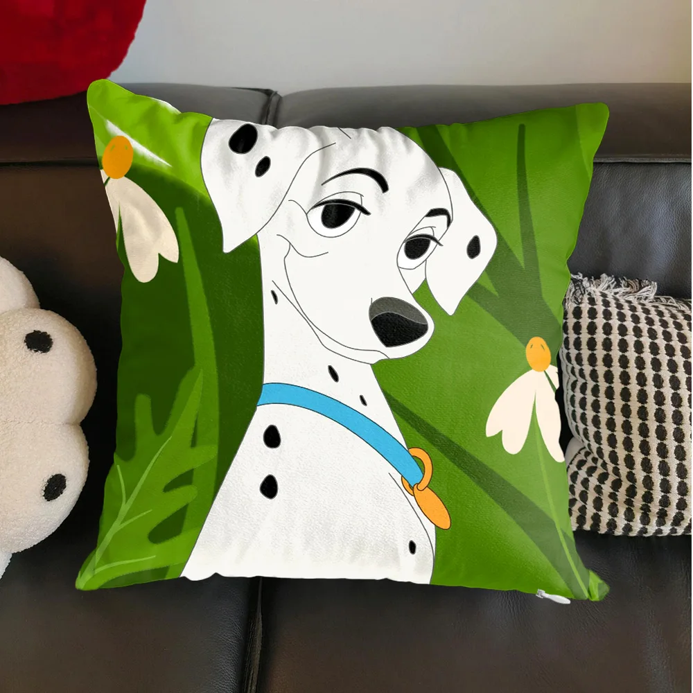 Kawaii p-pongo الكلاب المخدة غطاء الوسادة 45x45 الوسائد الزينة عيد الميلاد الديكور 2026 هدية شخصية الشمال المنزل #4