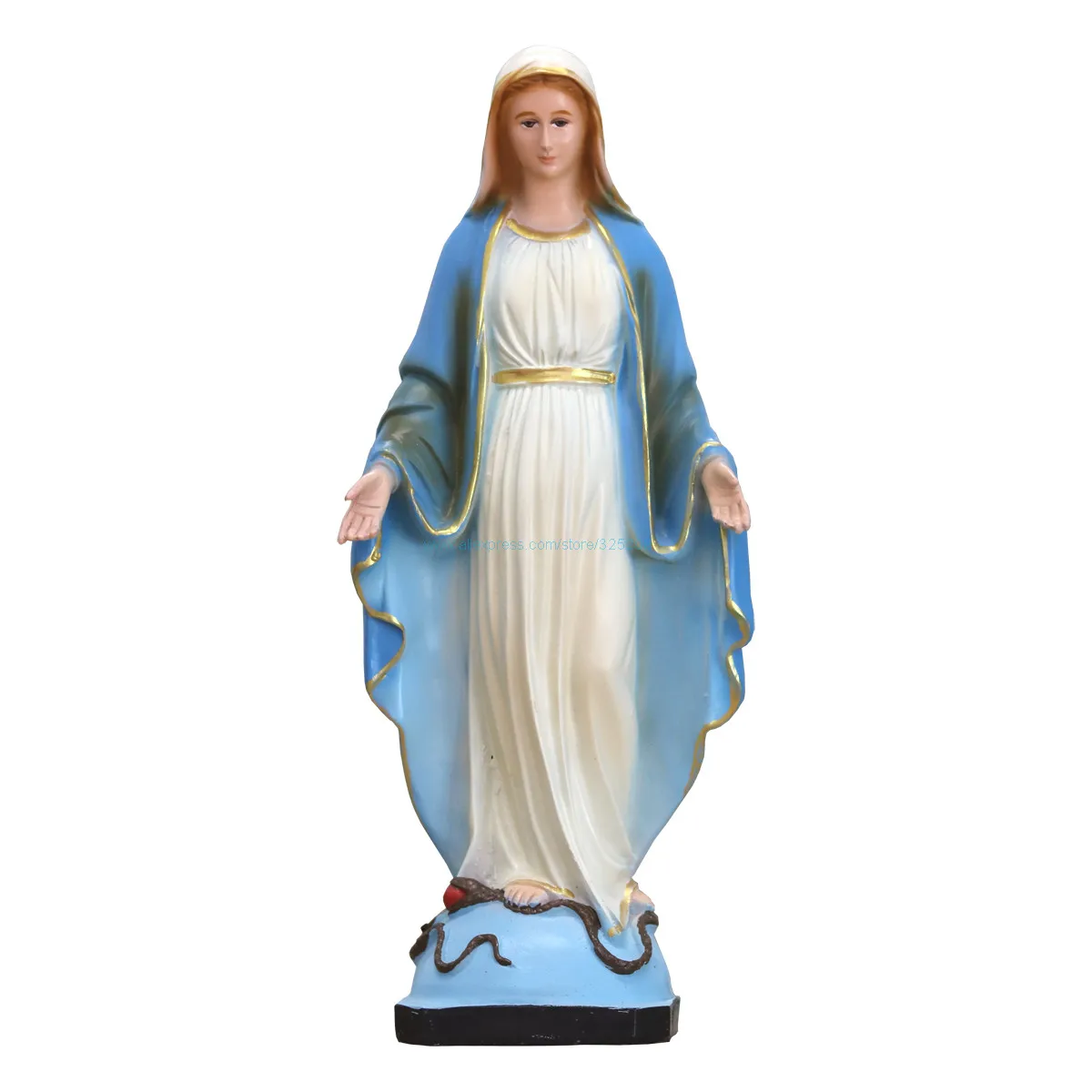 Virgin Mary Statue Holy Sculptures Figure Christ Catholic Tabletop Decoration Statues 11.8 Inch 30cm