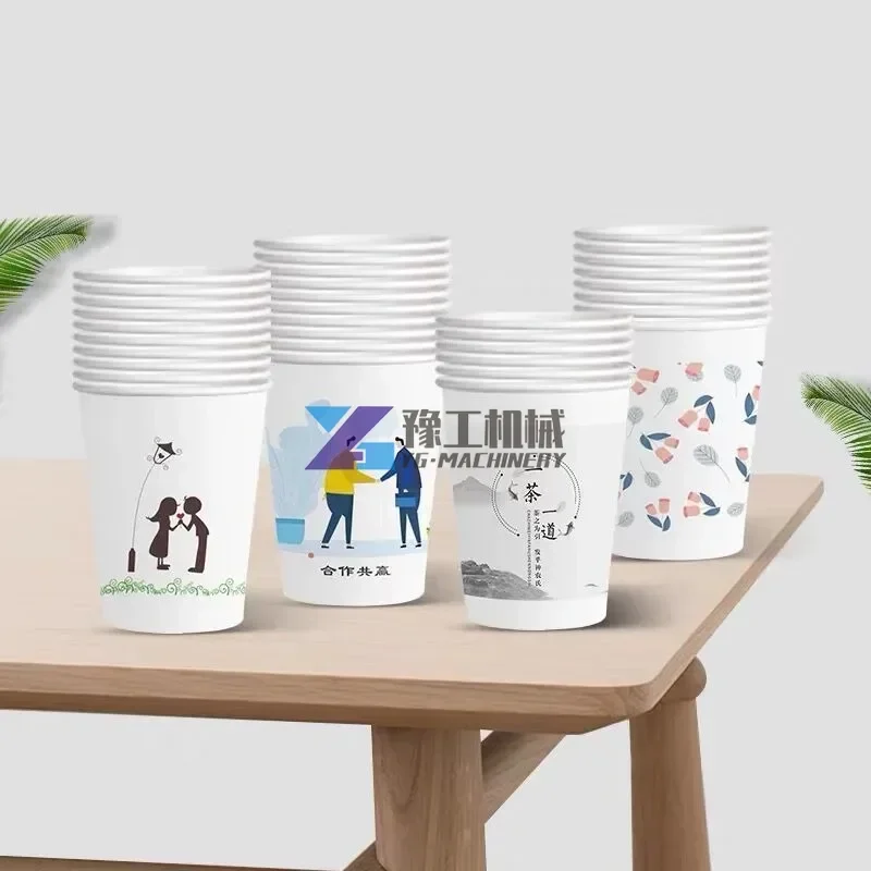 Máquina formadora de vasos de papel de alta velocidad completamente automática, máquina para fabricar vasos de papel desechables para café y té, a la venta