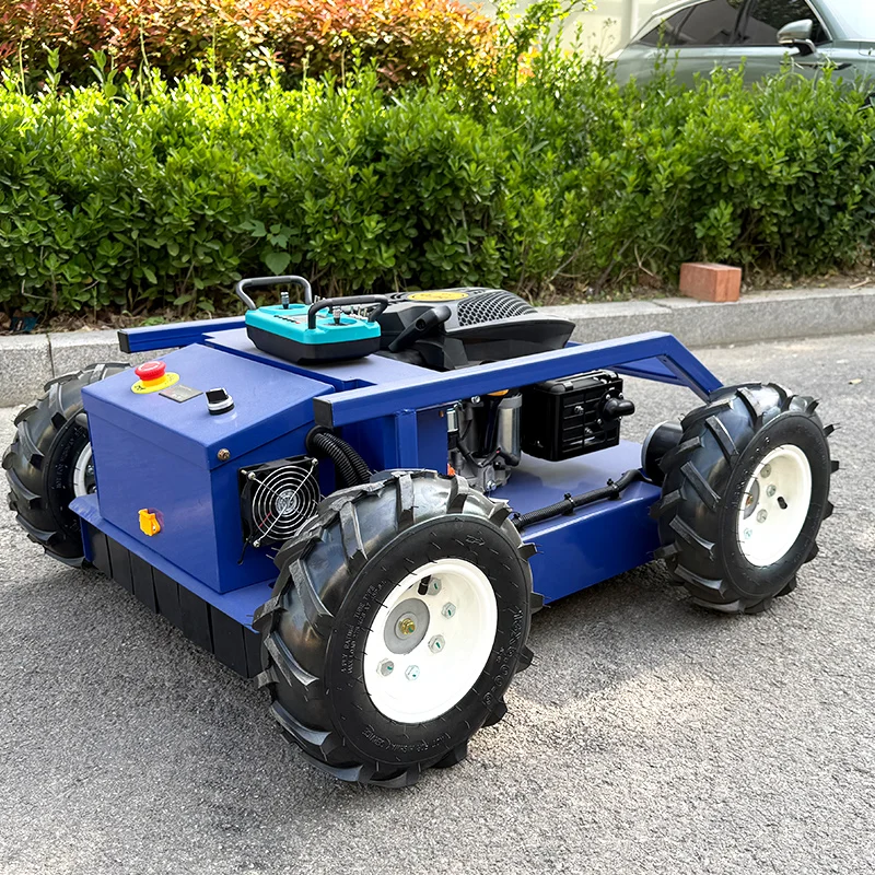 Maßgeschneiderter ferngesteuerter Rasenmäher, Freischneider, Motor, Rasenmäher, Raupe, Rasenmäher