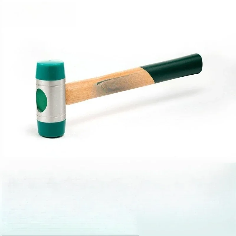 

Hardware Tools 22-60MM Electrical Rubber Hammer, Rubber Hammer Leather Hammer Wooden Handle Mounting Hammer