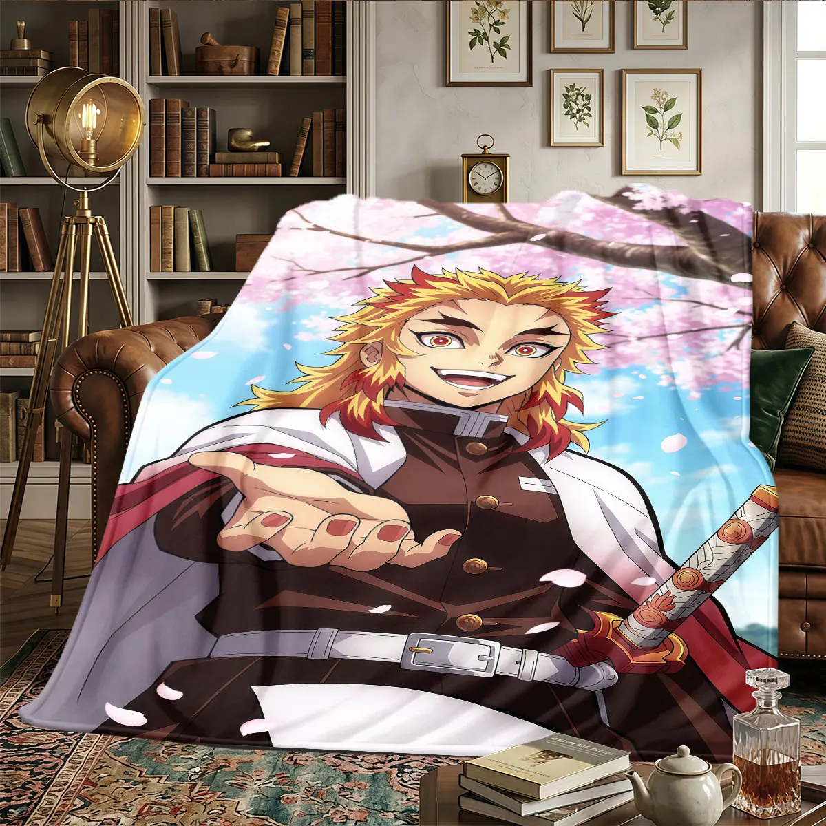 Demon Slayer Kimetsu no Yaiba Patterns Home Blanket Lightweight and portable for Naps Beds Warmth and Comfort Gifts -HE11