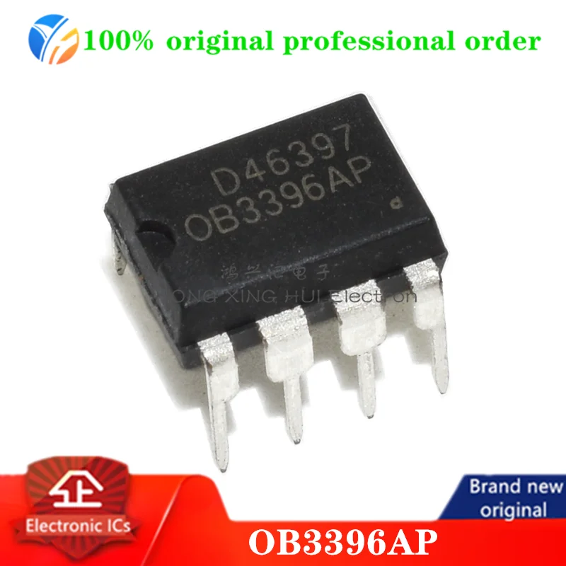 (10PCS) 100% original OB3396AP power-management-chip In-line DIP8 power IC PWM controller