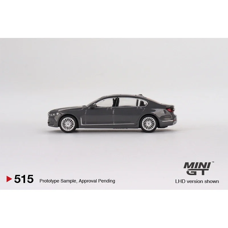 Modelo do carro MINIGT-Diecast, cinza, 1:64, 750Li xDrive, 515