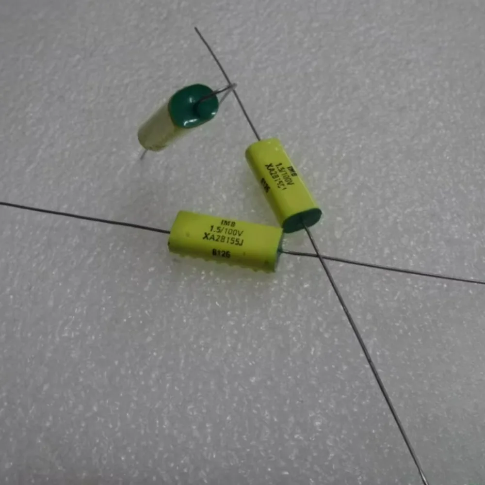 

1.5uF/100V 1u5 155 Audio Coupling Audiophile Non-polar Axial Capacitor