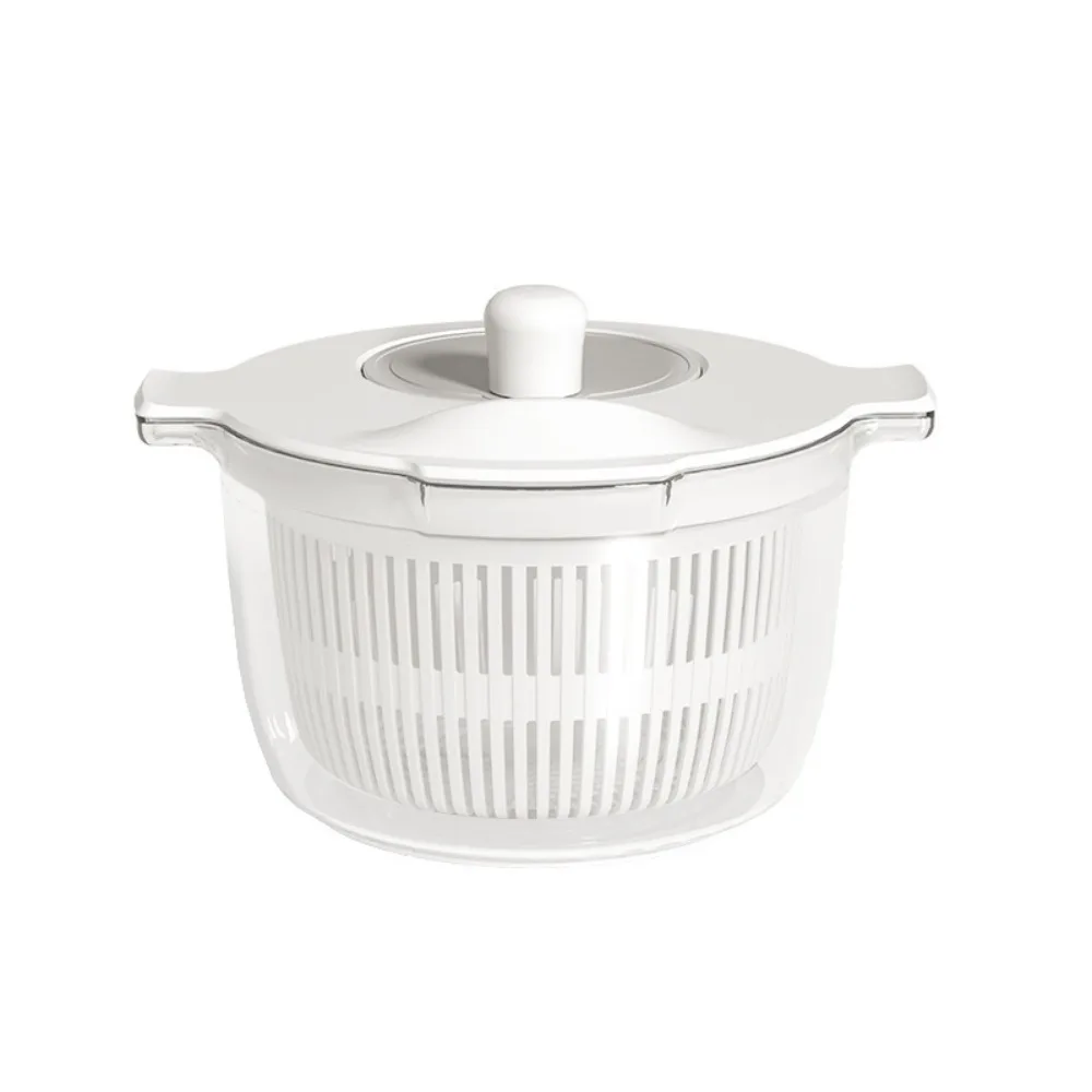 

Practical 2 in 1 Vegetable Salad Spinner Quick Dry Multifunctional Food Strainer Large Capacity Salad Dryer Leafy Greens