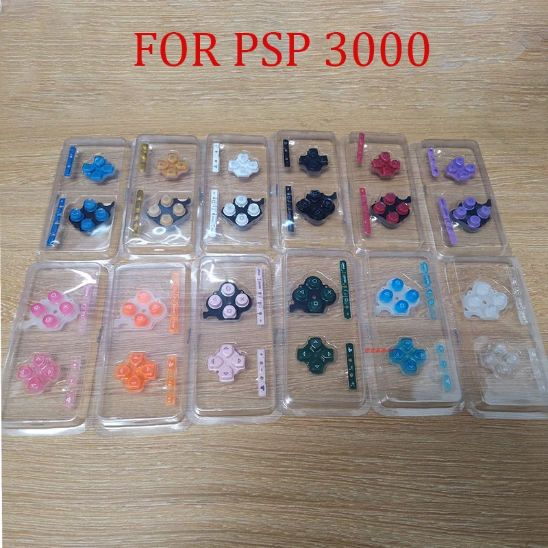 YUXI 1Set For PSP 3000 Game Console Replacement Left Right Buttons Kit D-pad Select Start Buttons Key For PSP 3000 Repair Part