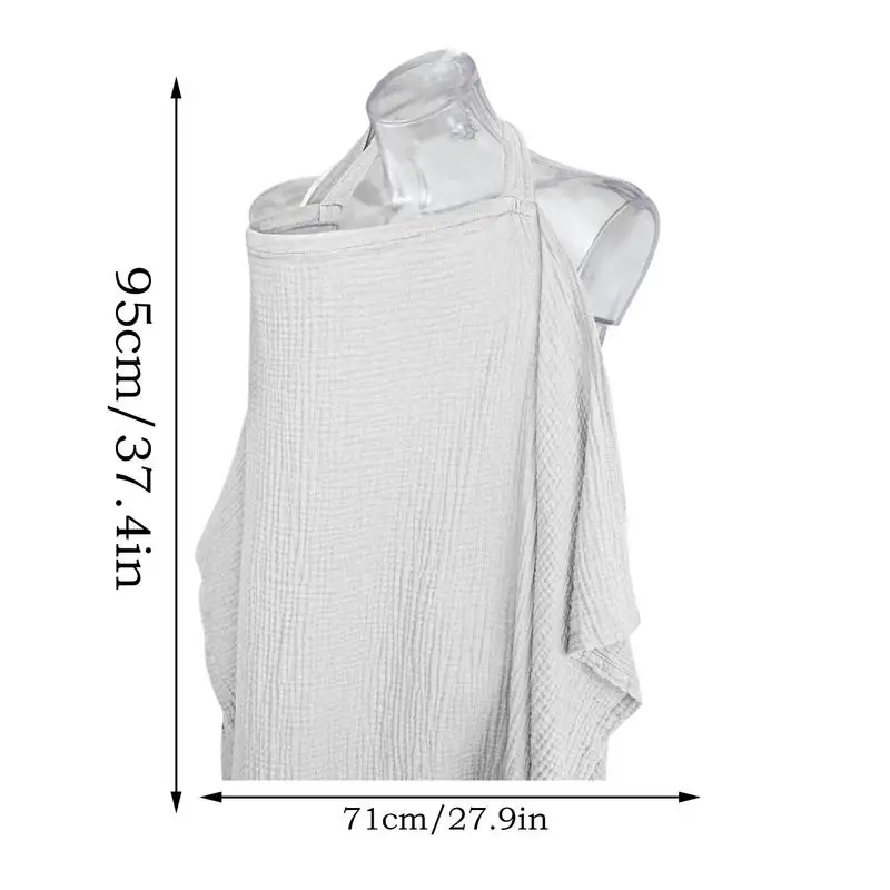 أغطية الرضاعة الطبيعية للنساء، غطاء ناعم للرضاعة مع طوق مستلزمات الرضاعة الطبيعية، ملحقات مقعد السيارة الآمن للأطفال #6