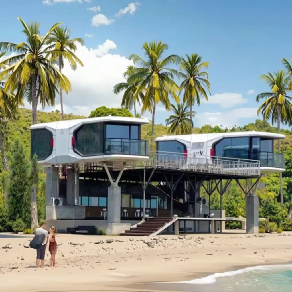 

Сборная роскошная космическая капсула для дома 2, контейнерные домики для спальни, выдвижной балкон, крошечные домики (пожалуйста, стоимость доставки)