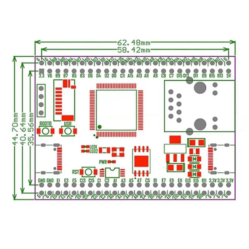 AEE3-CH32V307VCT6 Core Board Single-Chip Microcomputer Development Board 32-Bit RISCV Controller Supports RT-Thread Easy To Use