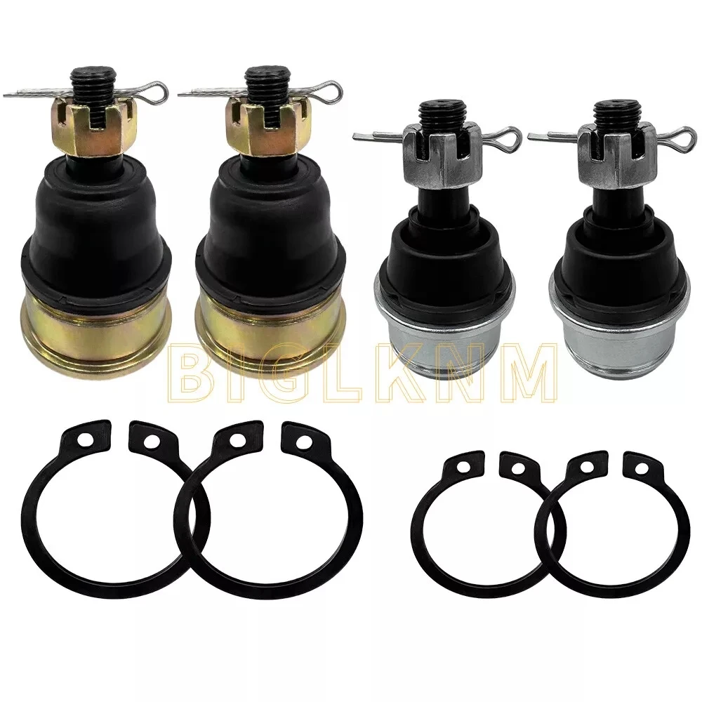 2 Pairs Upper & Lower Ball Joints Kit For Honda Recon 250 TRX250TE/TM 1997-2018 2019 2020 2021 2022 2023