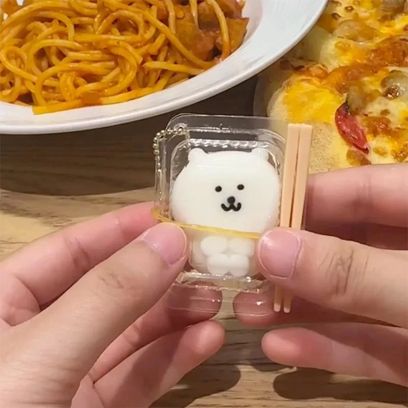 Lunch Box Squishy JOKE Bear Kawaii Squishy Toys Bag Cute KEY Pendant Pinching Squeezeing Decompression Toy Party Birthday Gifts