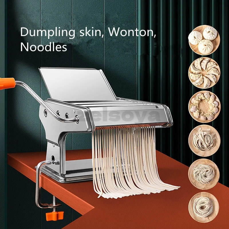 Family noodle machine Small multi-functional dough press manual rolling mechanism automatic dumpling wonton skin machine