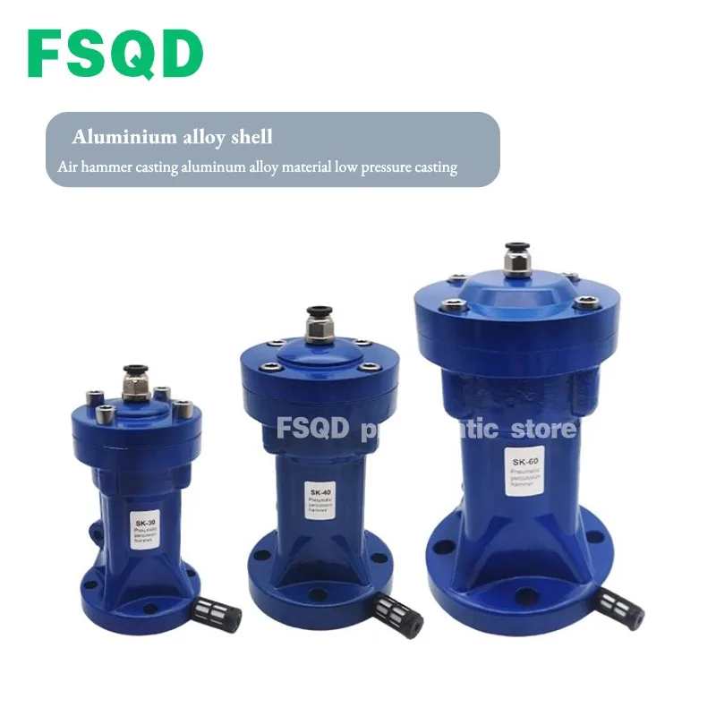 Pneumatic hammer Stainless steel air hammer powder silo impact unloading SK AH ZC SX-30 40 60 80-LP pneumatic tool AH/ZC/SX/SK