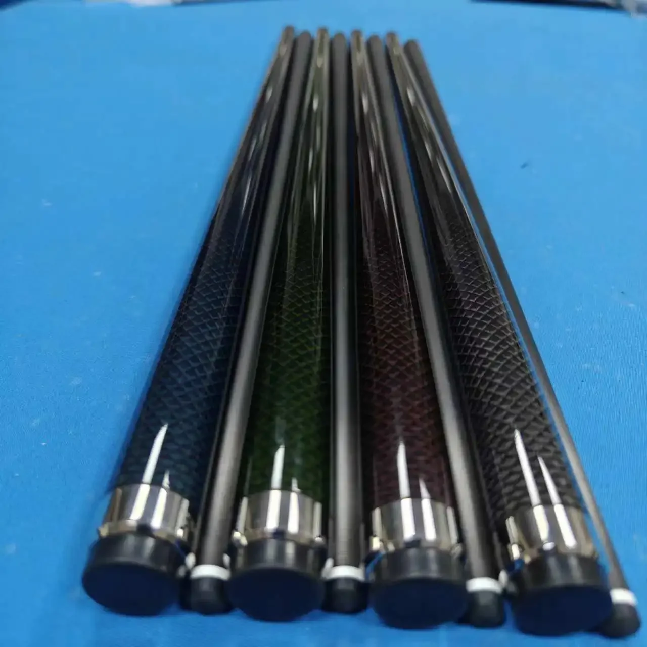 12.5mm 1/2 split carbon fiber pool cue with protective cover and radial joint