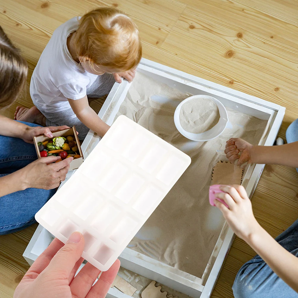 

2Pcs Miniature Bricks Mold Silicone Easy Use DIY Sand Table Micro Landscape Mini Bricks Making Tool DIY Brick Mold