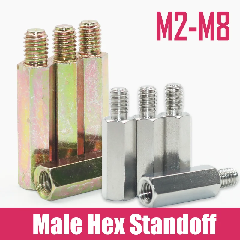 

M3 M4-M6 M8 Motherboard Standoff Male Female Hex Board Spacing Screw Carbon Steel Column Pillars Spacers for DIY Electronic PCB