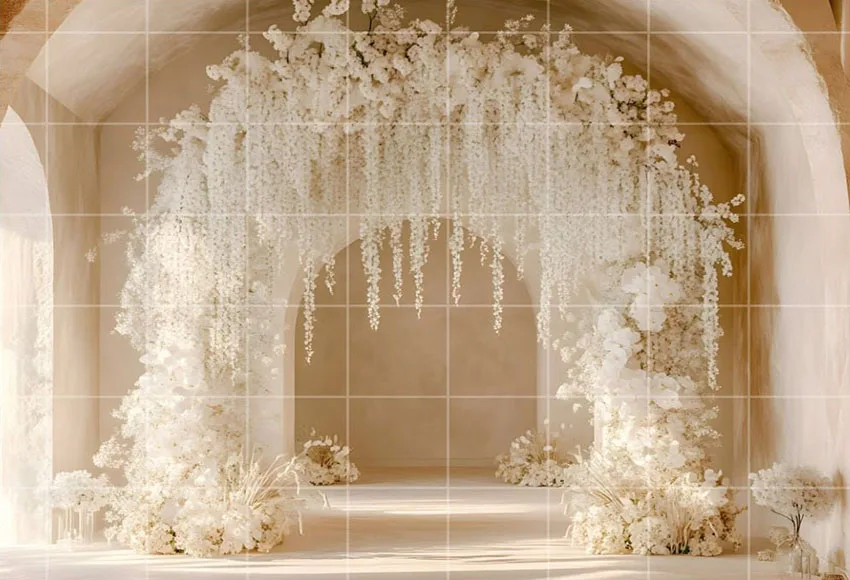 Fondo de fotografía Mehofond tierra Beige crema arco Floral arte adulto maternidad retrato de boda decoración telón de fondo estudio fotográfico