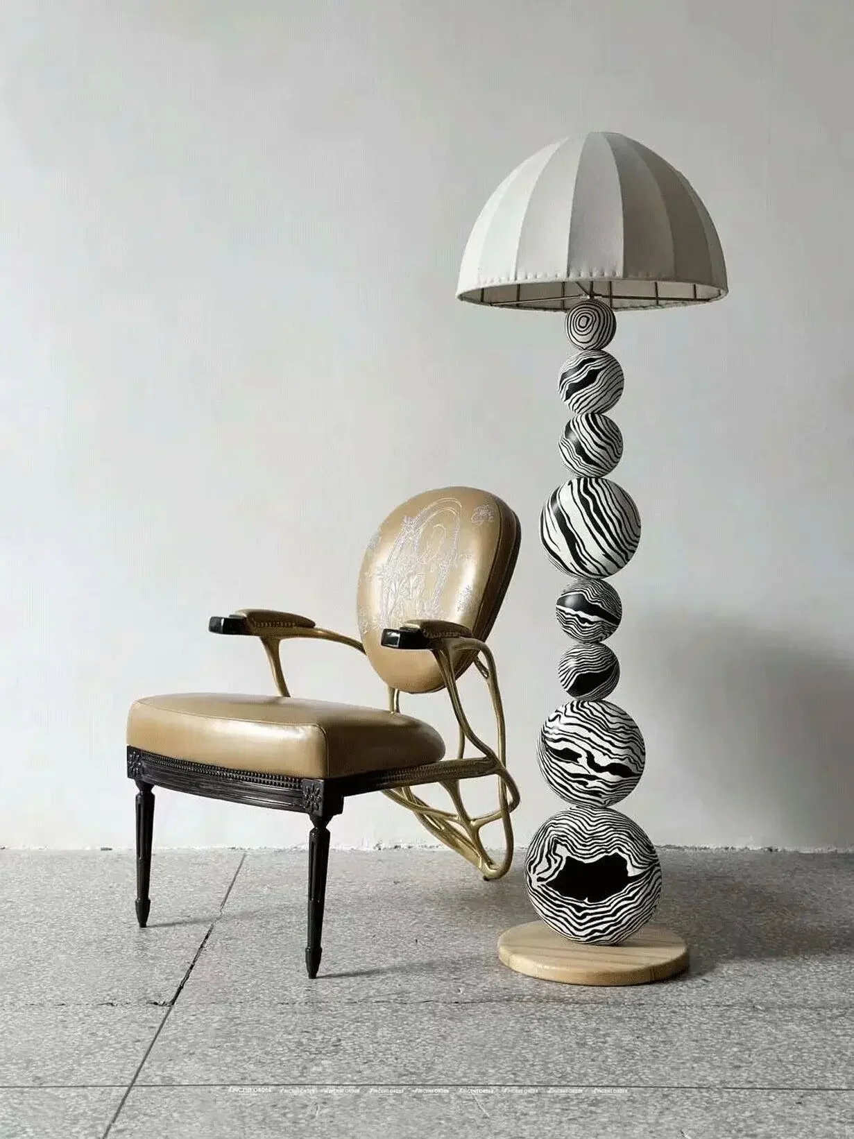 NEW Designer Floor Lamp Creative Hand-Painted Art Ball Standard Lamp Lighting for Living Room Bedroom Study Sales Office Decor