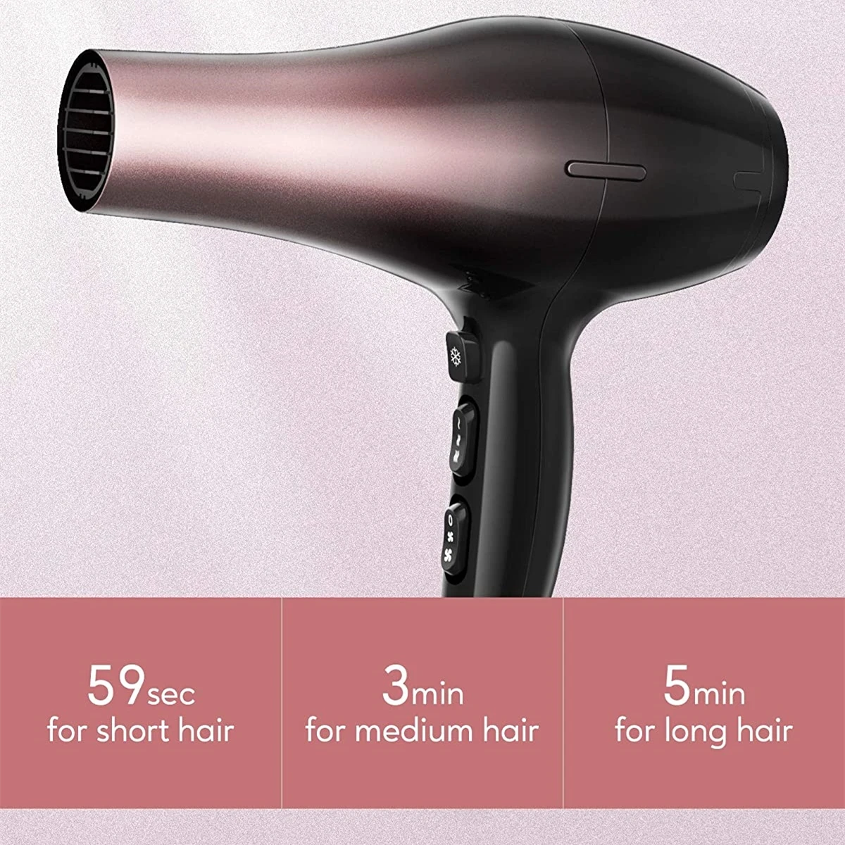 KIPOZI Professional Hair Dryer 2200W High Power Negative Ionic Blow Dryer Fast Dry Salon Grade Powerful Hairdryer Hair Care