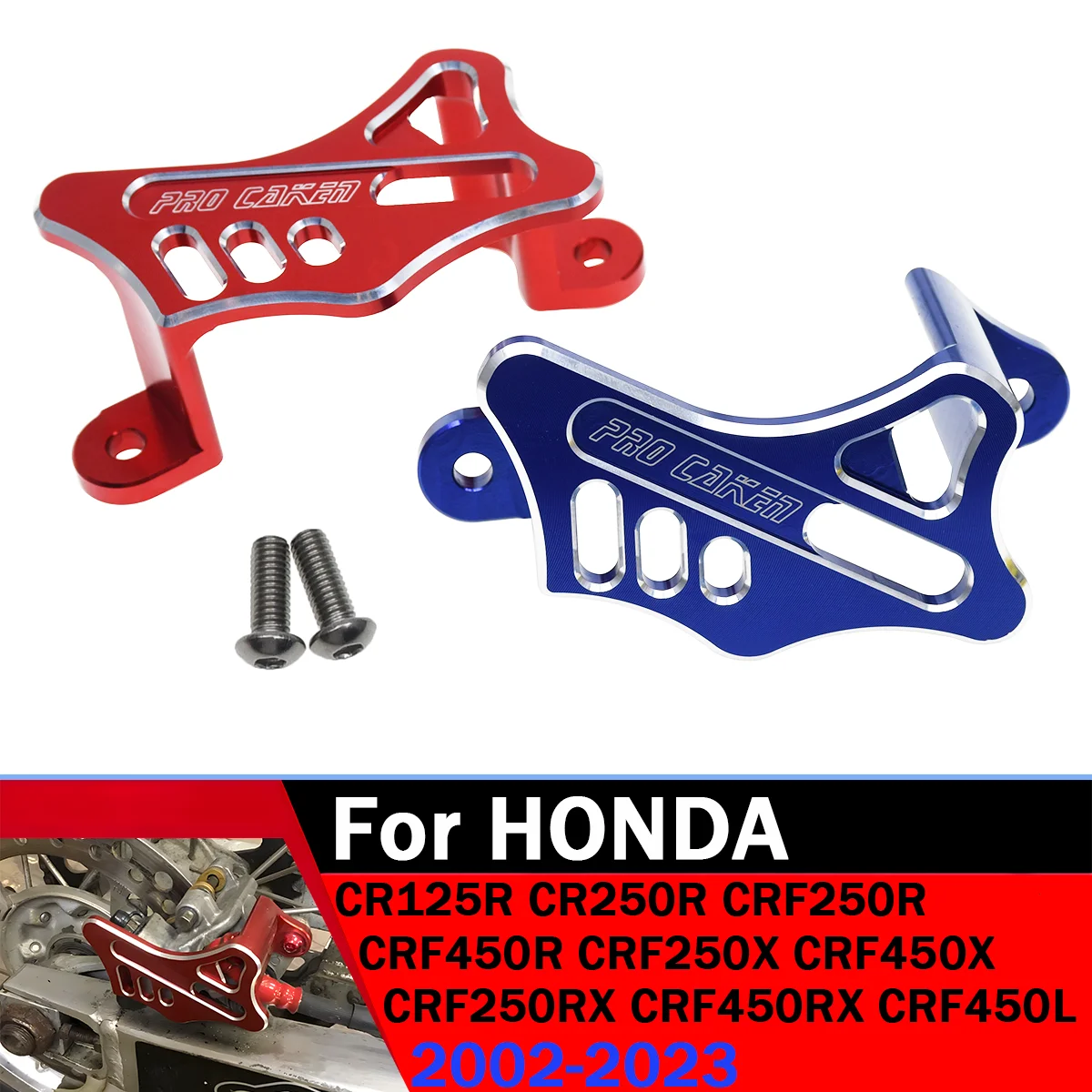 

CNC Aluminum Rear Brake Disc Guard For Honda CR125R CR250R CRF250X CRF450X CRF250RX CRF450RX CRF250R CRF450R CRF450L 2002-2020