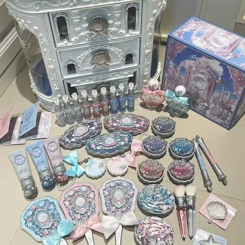 La flor sabe todo en uno, juegos De Maquillaje, caja De regalo, sombra De ojos, colorete, crema, lápiz labial mate, resaltador, Kit completo De Maquillaje