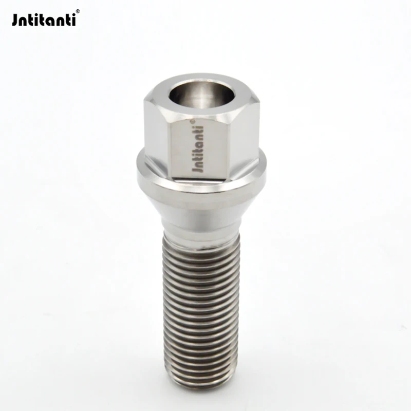 Jntitanti Factory Gr5 titanium wheel lug bolt screws M14x1.25x28m cone seat for BMW,MINI Toyota Supra