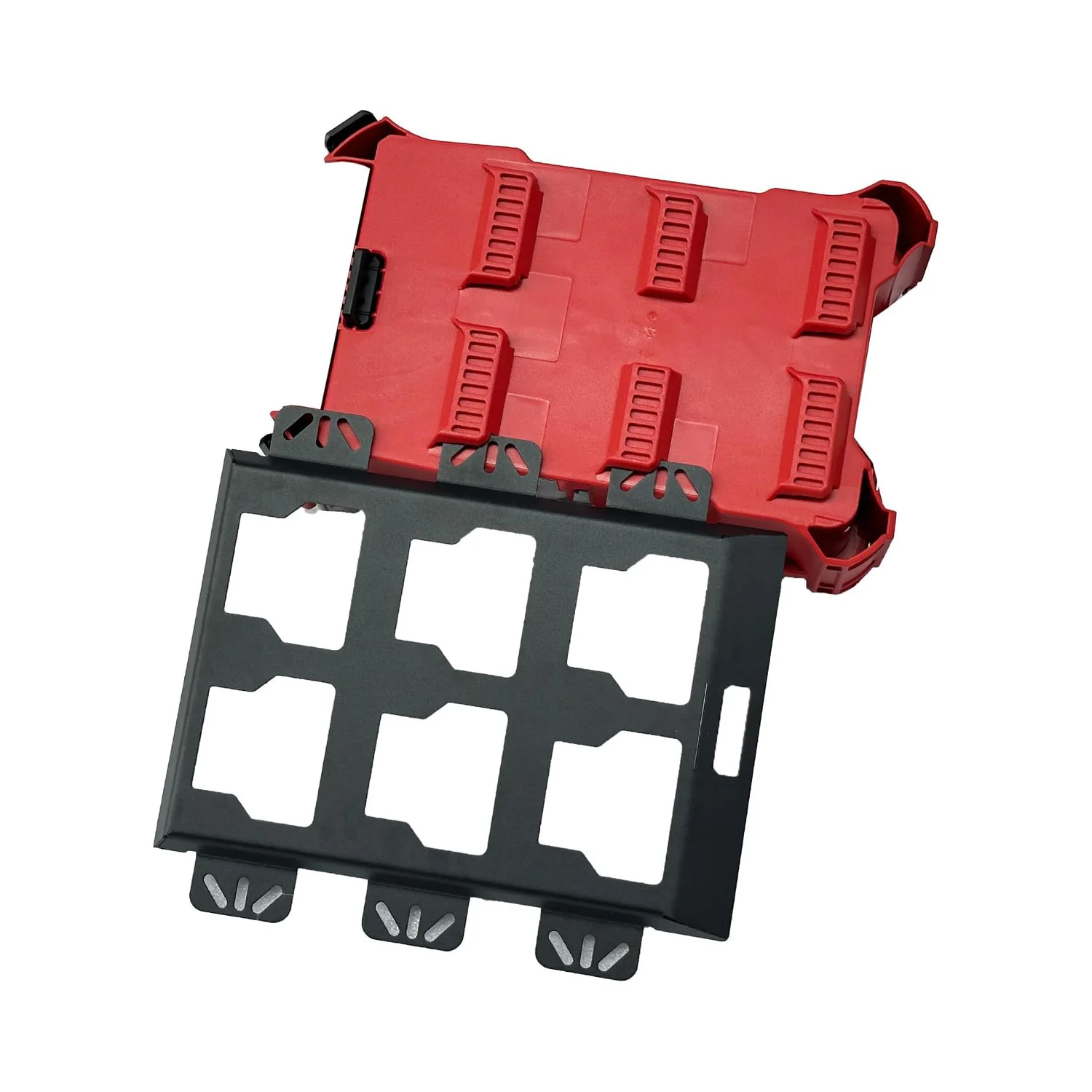 Compatible with Milwaukee Packout Wall Mount Mounting Plate, Half Width, Black
