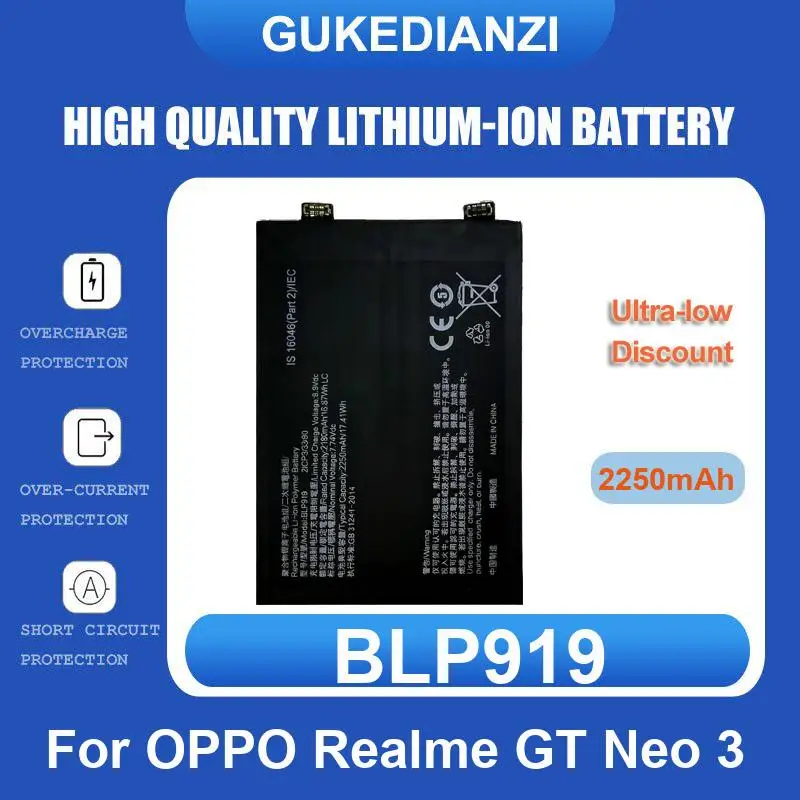 Battery For OPPO K9S Realme GT Neo 2 5G/2 Pro/3 5G/3T 5G/3 3 Q2 Pro 5SE RMX3700 Find X3 CPH2173 PEEM00 A58 4G A38 A79 5G RENO