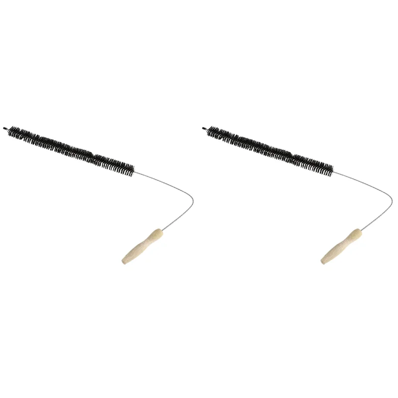 2X Pengering Ventilasi Pembersih Pengering Sikat Serat Ventilasi Perangkap Pembersih Panjang Fleksibel Kulkas Coil Brush-B61B