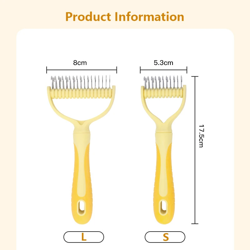 2Sided pet grooming brush undercoat rake deshedding comb for dogs cats accessories dog stuff accessory pets massaging tool chien