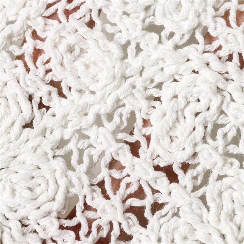 KEYANKETIAN ربيع/خريف جديد المرأة جوفاء التدريجي سترة كروشيه سترة البوهيمي نمط س الرقبة واحدة الصدر محبوك