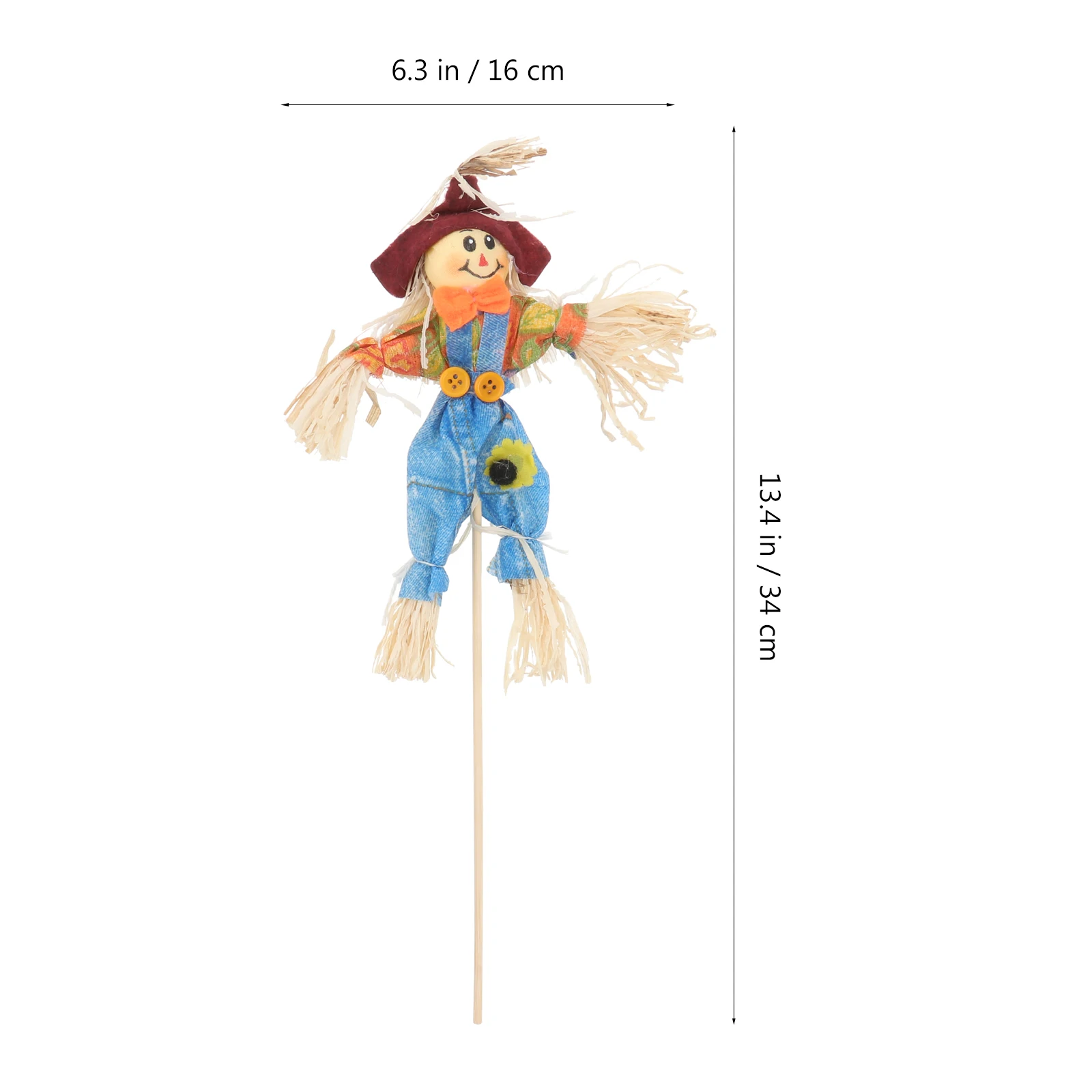 

4pcs Halloween Scarecrow Decorations Small Autumn Thanksgiving Harvest Decoration Props For School Bar Club Yard