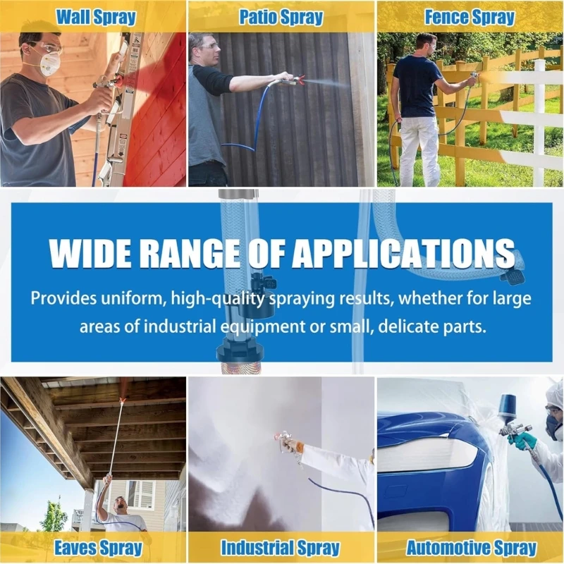 

Усиленная всасывающая трубка из нержавеющей стали предотвращает хрупкость в безвоздушных опрыскивателях с опрыскивателями Jomd