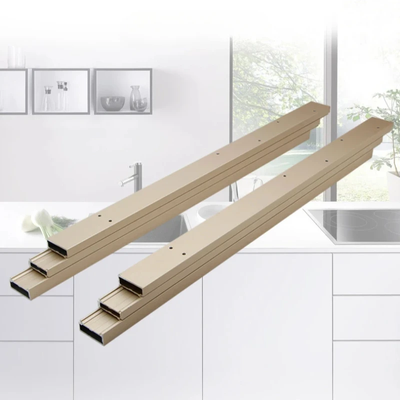 Telescopic Translation Sides Mounted Pull-out Extension Open Kitchen Dining Table Slide Rail Hidden Bay Window Guide Rail