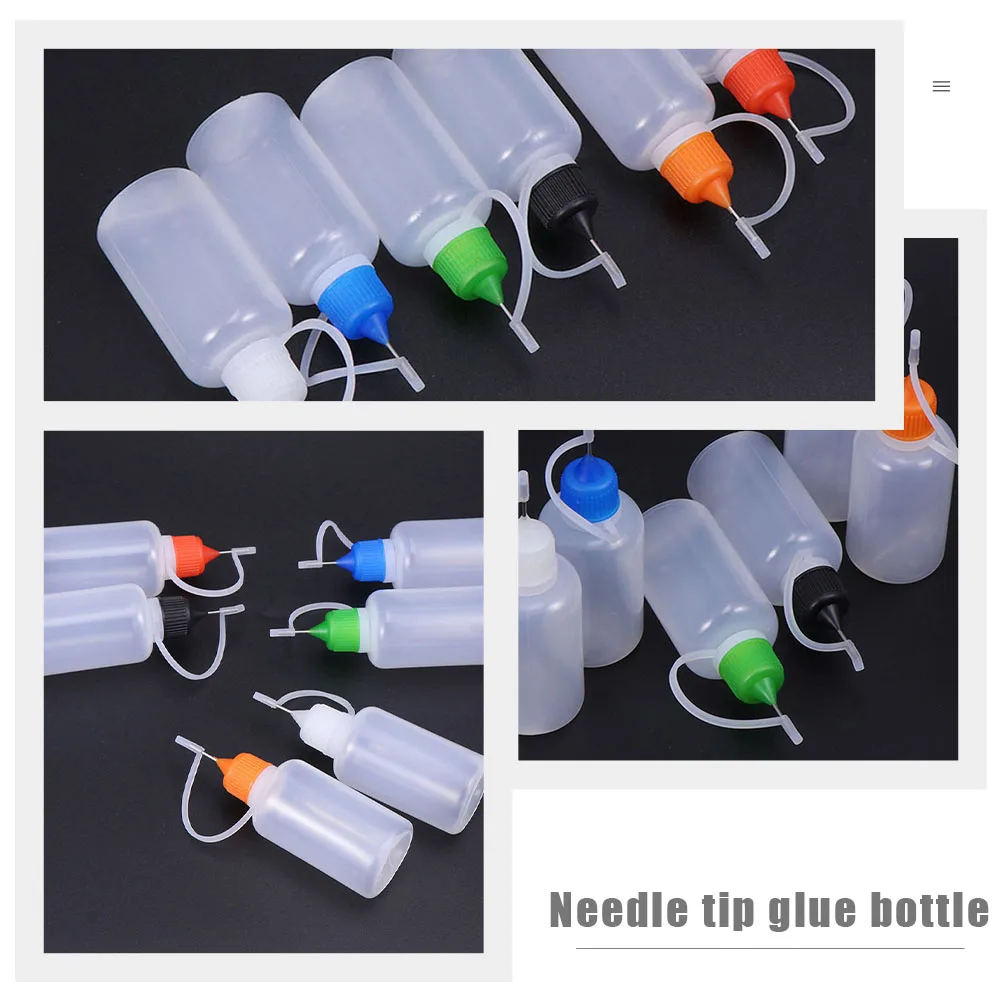 

25pcs 30ml Bottles Needle Tip Glue Squeeze Camping Portable Leak Proof Containers Craft Lightweight Needle Tip Bottles Supplies