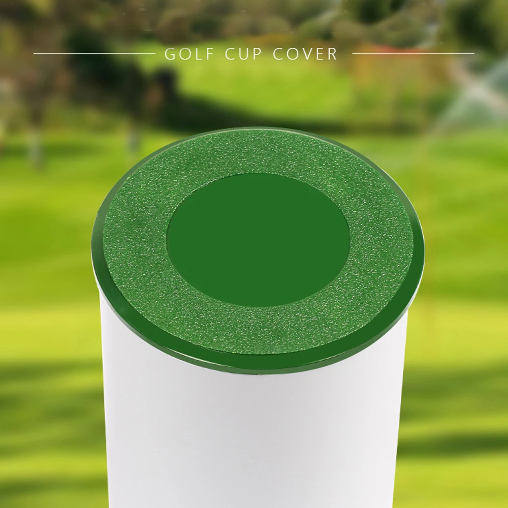 

1 Pcs Golf Hole Cup 15cm 10cm Plastic White Golf Putting Green Hole-Cup Cover Ring Golf Course Practice Putting Trainer
