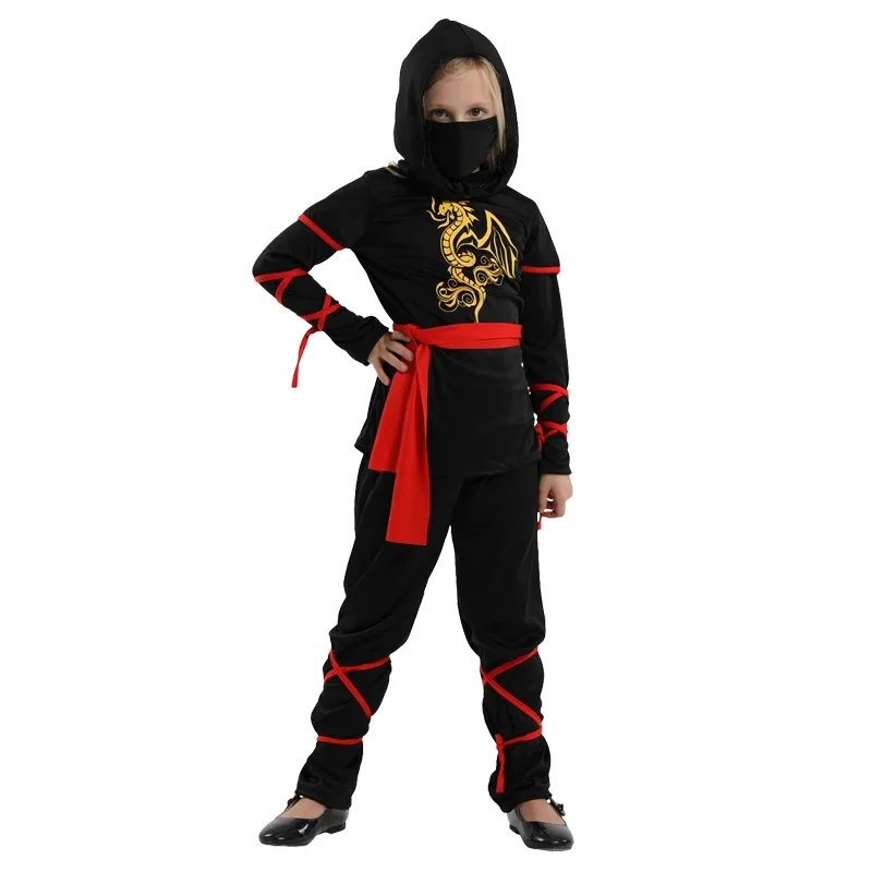 Costume Ninja bambini arti marziali Cosplay Halloween Fancy Dress Boy Party Decorations forniture Dress