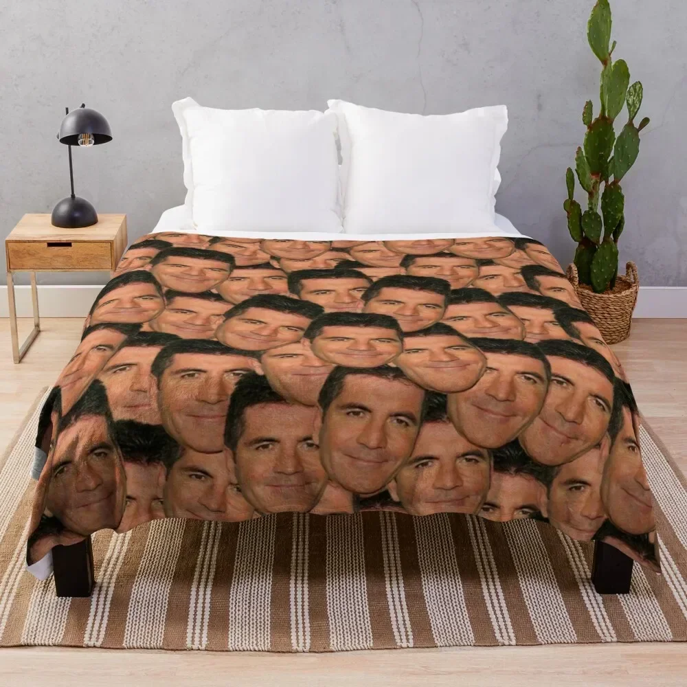 

Simon cowell Throw Blanket Warm Napping Blanket for Office Couch Bed