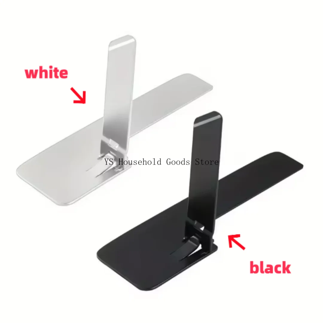 1/2pcs Ultra Thin Mini Phone Kickstand Universal Desktop Phone Holder Stand Metal Steel Folding Desk Bracket for iPhone/ Samsung